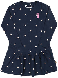 Danekornelija Dress Navy/Off White/Mini Dot