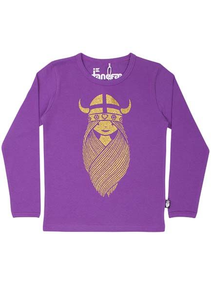 Danenorthpole Tee Purple FREJA (gold)