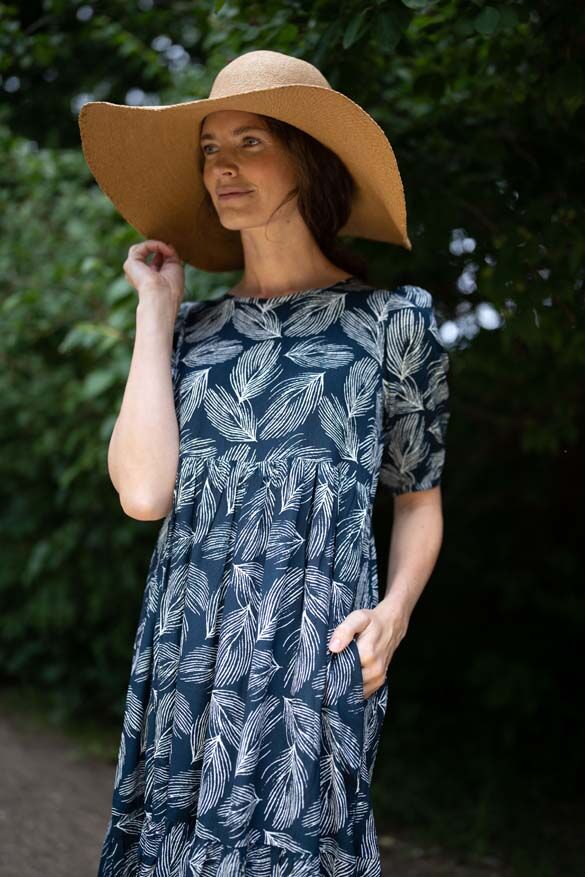 Danejuli Dress Dusty navy/chalk PALMA