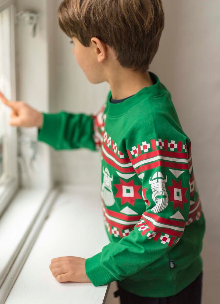 Sweater til børn med viking 
