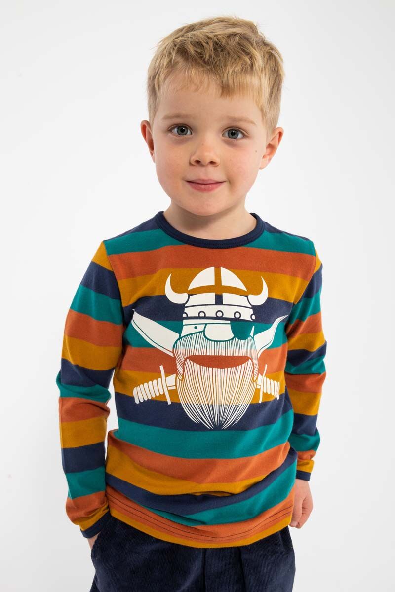 Bluse til børn med vikinge pirat