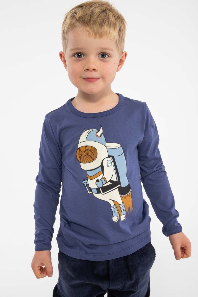 Danebasic Longsleeve Grey Marine JETPACK VIKING