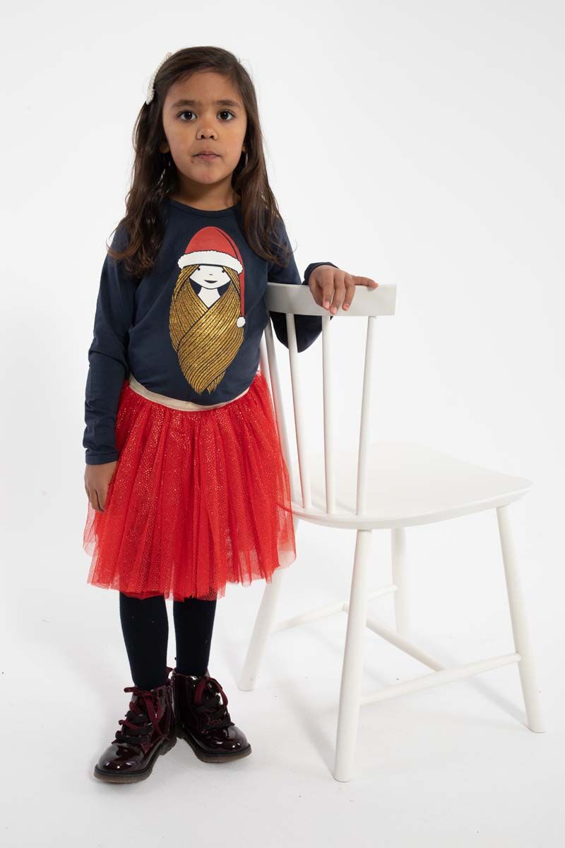 Danesparkle Skirt Red Glitter