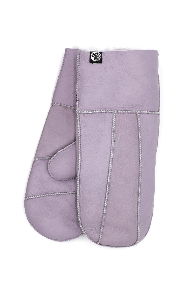 No Waste Sheepskin Napa Gloves - Soft Purple