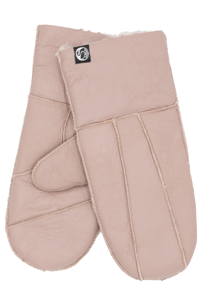 No Waste Sheepskin Napa Gloves Light Pink