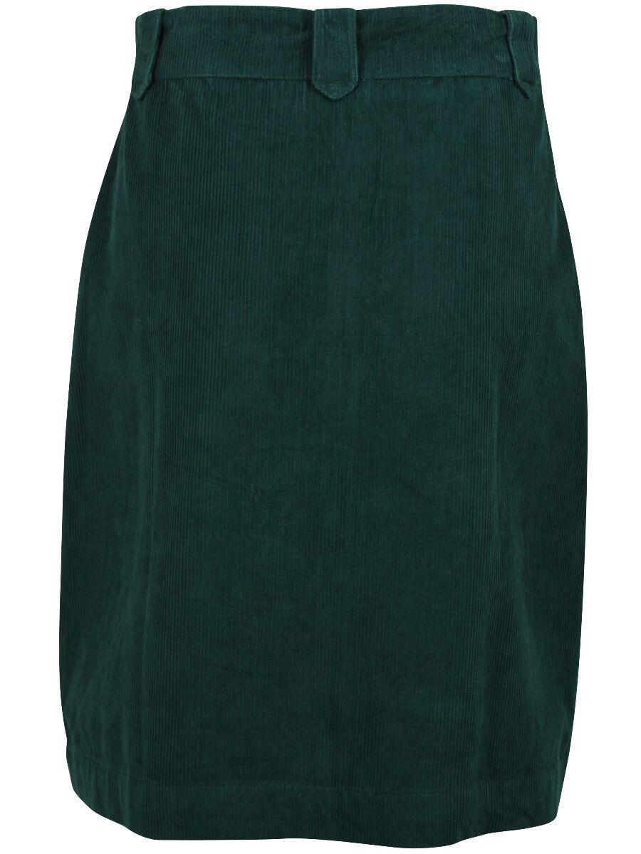 Danemadelaine Cord Skirt Bottle green