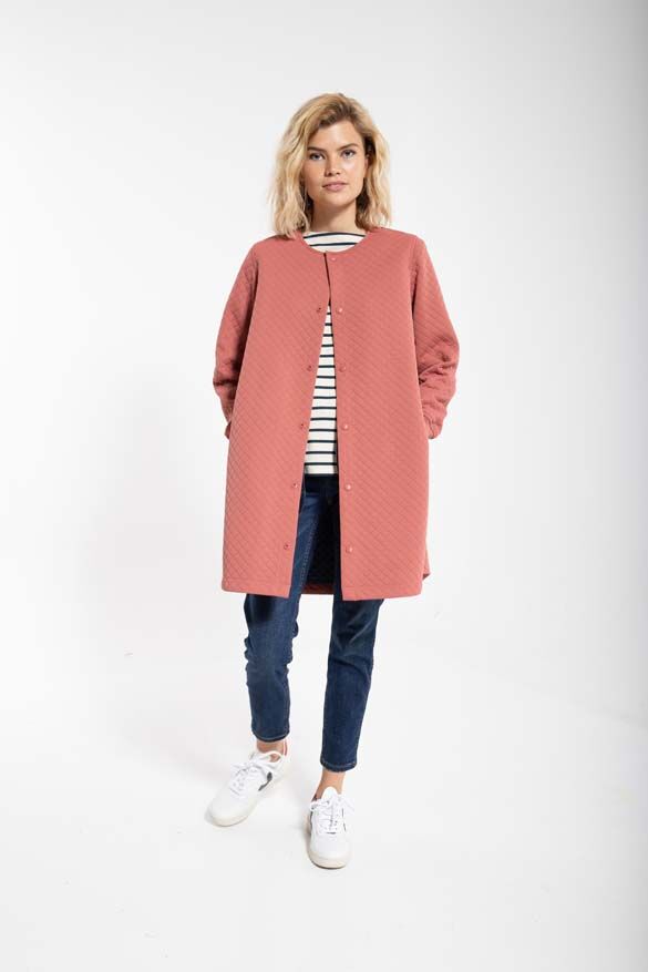 Danemaude Thermo Coat Grey Rose