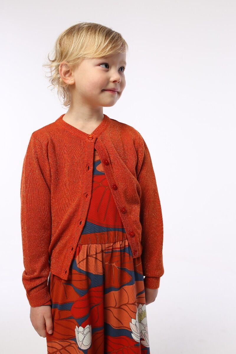 Cardigan til børn med glitter 