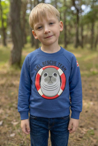Dyrbellow Sweat Skipper Blue SAEL RESCUE