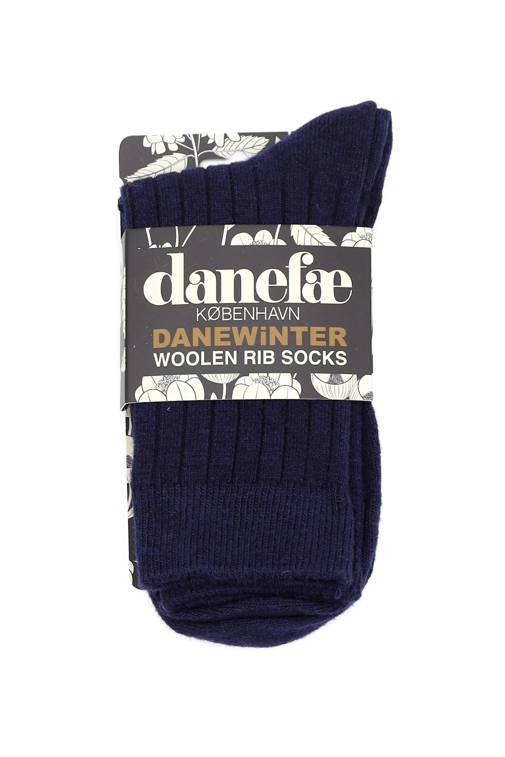 Danewinter Woolen Rib Socks - Navy