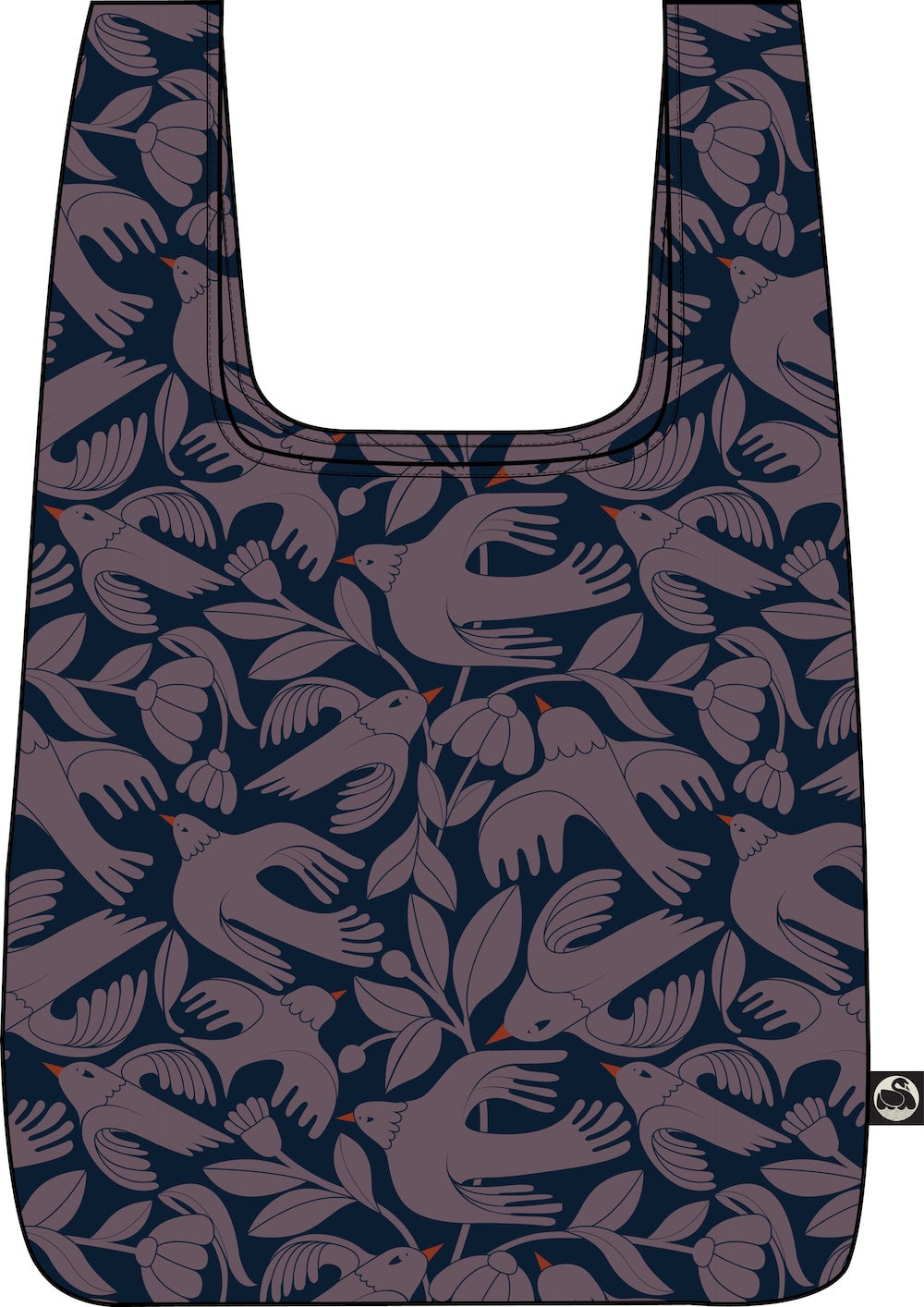 Danepackit Rain Bag Dark Navy/Grey Plum BIRDIEUP