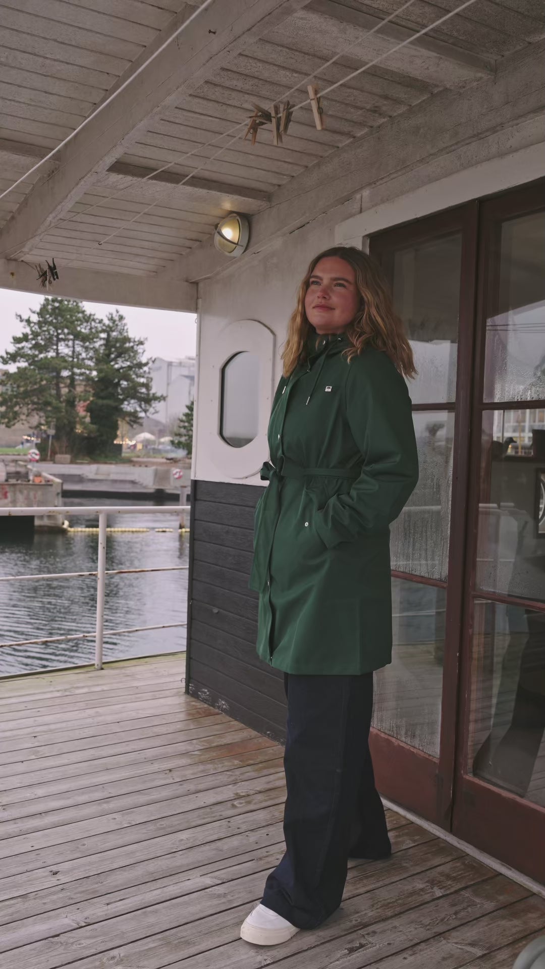 Danerainlover Raincoat Deep Forest