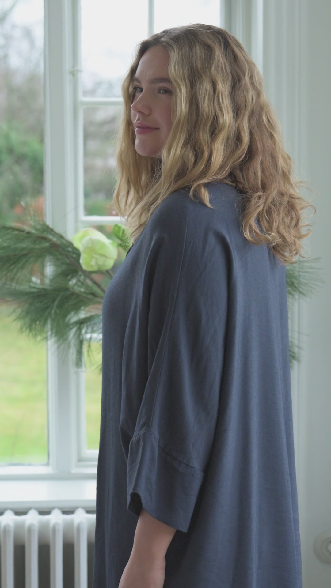 Danemonsoon Heavy Viscose Tunic Dk Navy