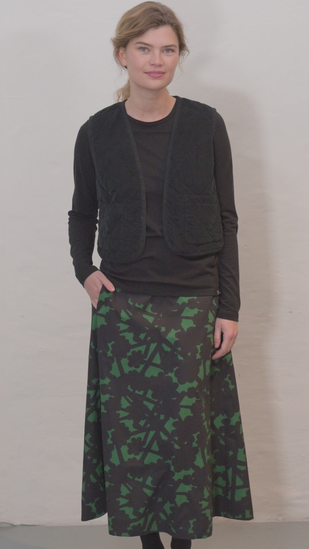 Daneblues Cordweste Schwarz
