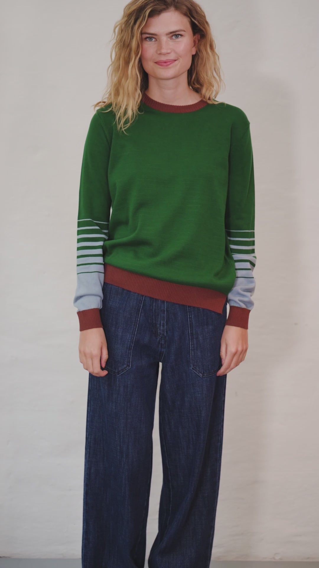 Danetide Pool Cotton Sweater Dk Pine