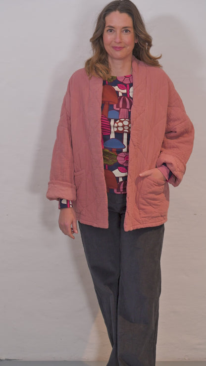 Danekatrin Quilt Jacket Antique Rose