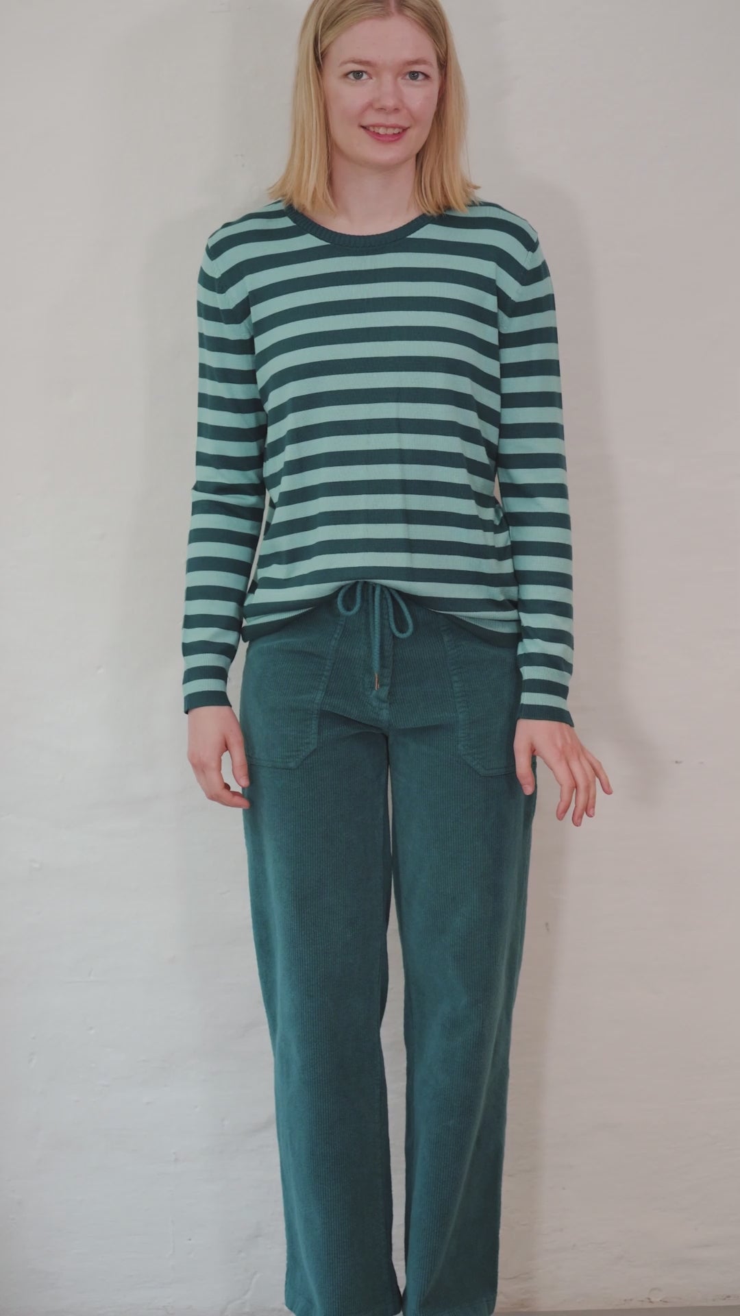 Danedinner Viscose Sweater Dk Slate/Grey Duck