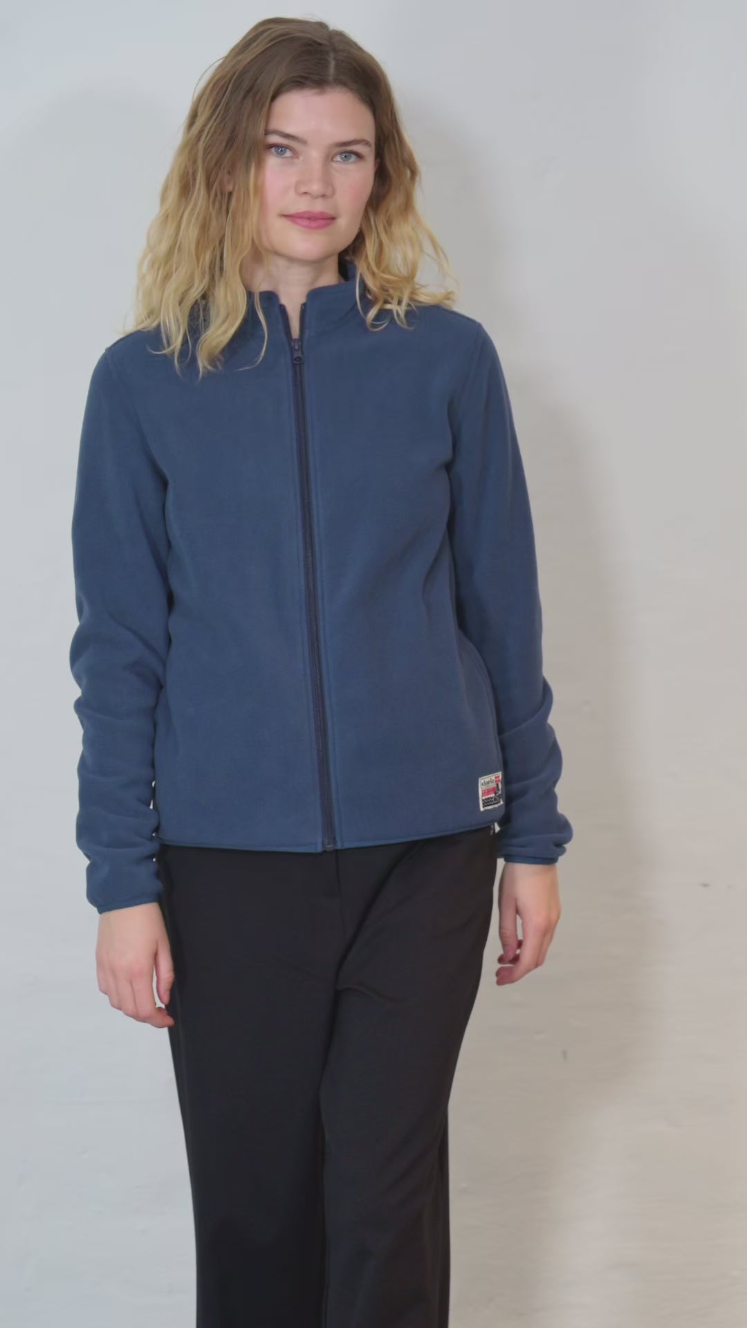 Danedea Polar Fleece Zip-Up Dark Grey Blue