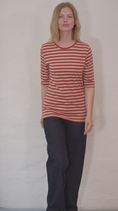 Danemanna Modal Tee Nougat/Chili