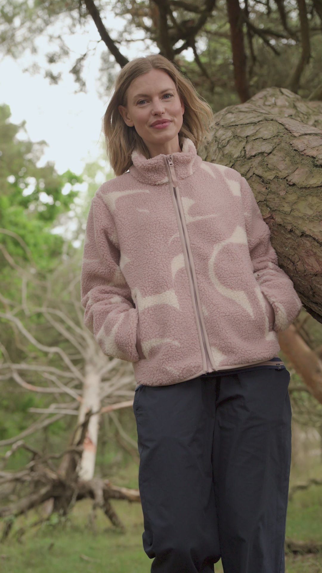 Danelabrador Fleece Zip-Up Light Beige/Quail TROPS