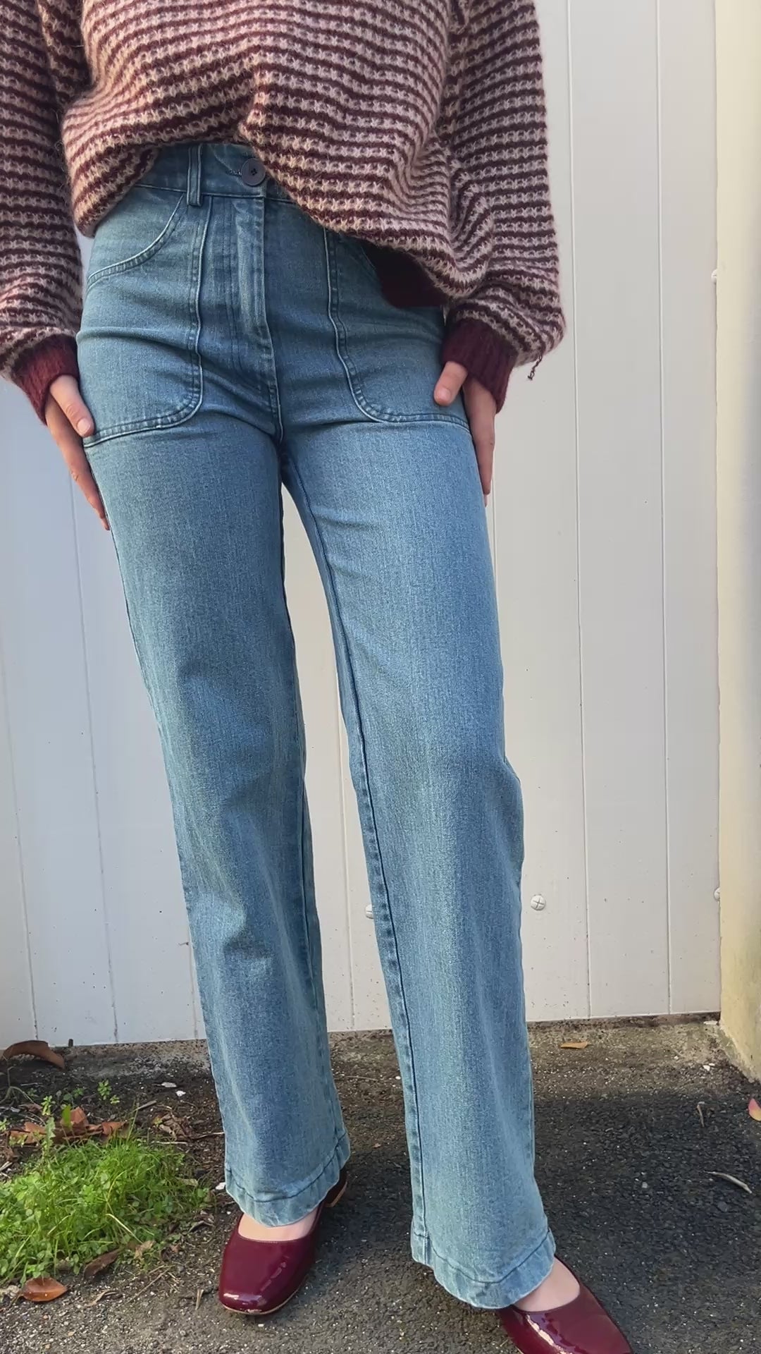 Danedaisy Denim Stretch Pants Used Wash