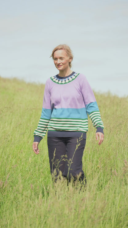 Danehappy Cotton Sweater Light Lilac MULTI