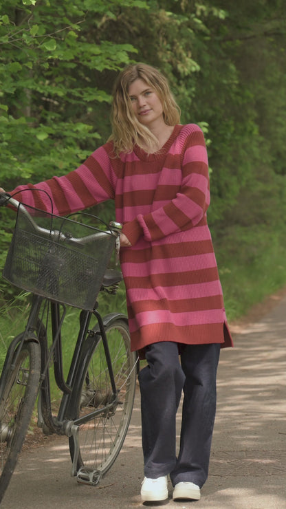 Danegrand Cotton Sweater Soft Cherry/Chili