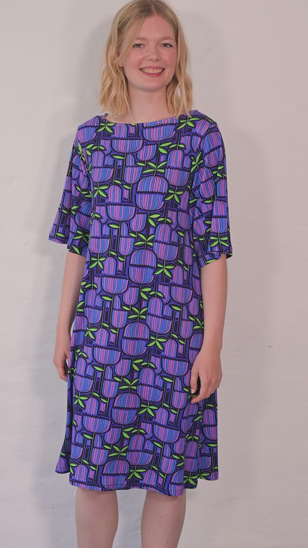 Danesymfoni Interlock Dress Navy GERMANITE