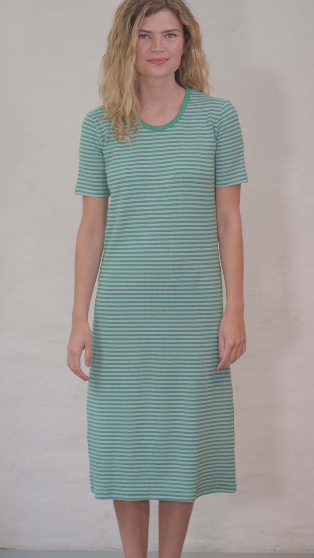 Danicon Ribbing Dress Cold Sky/Teal Lake