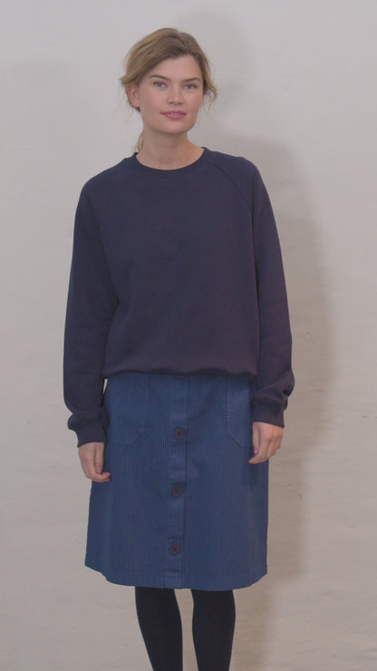 Danepoppy Moleton Sweat Dk Navy