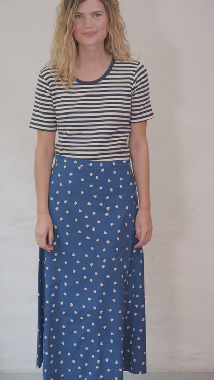 Danebrava Poplin Skirt Dark Blue LILFLUFFERS