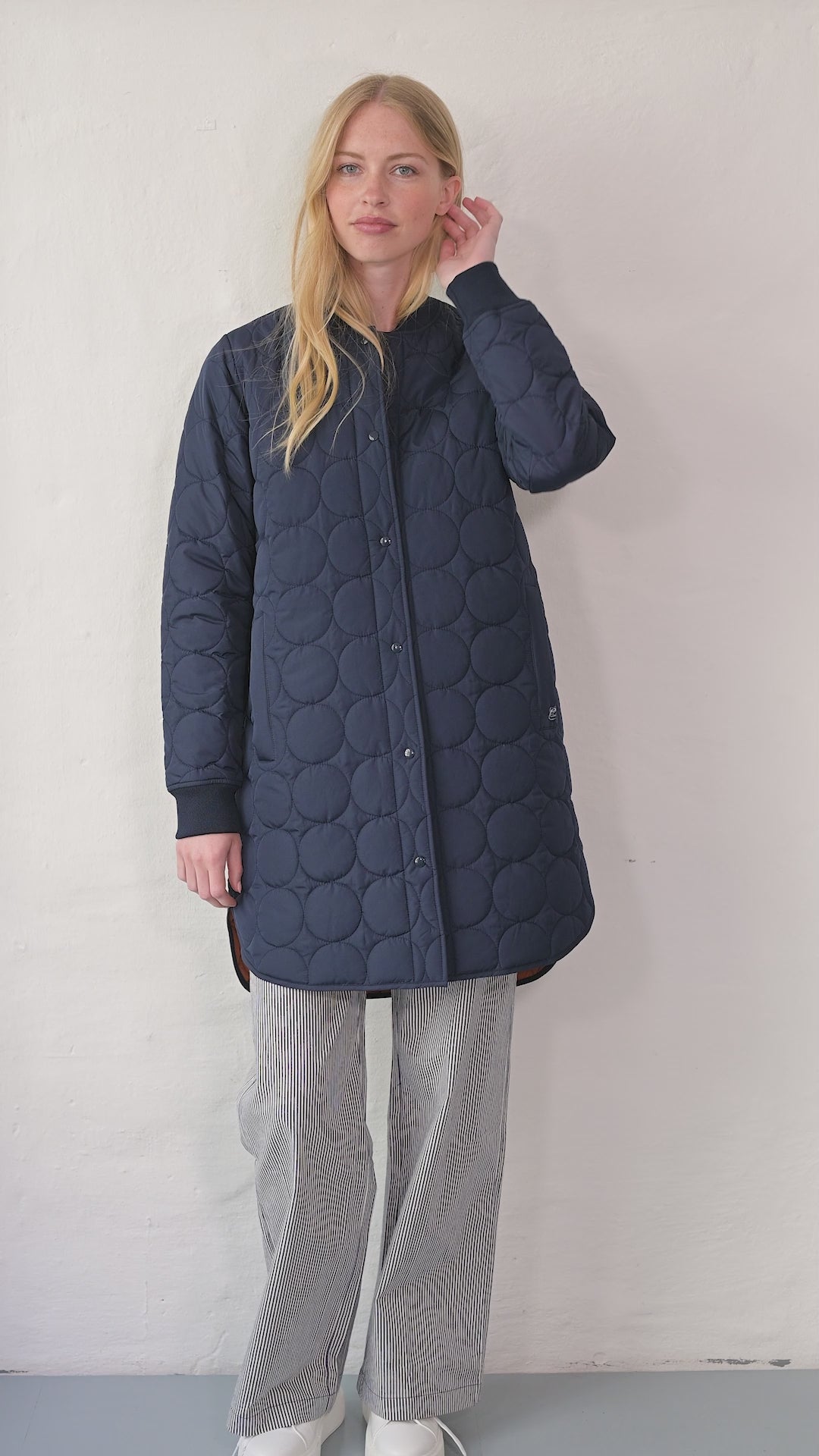 Danyesplease Thermo Coat Dark Navy