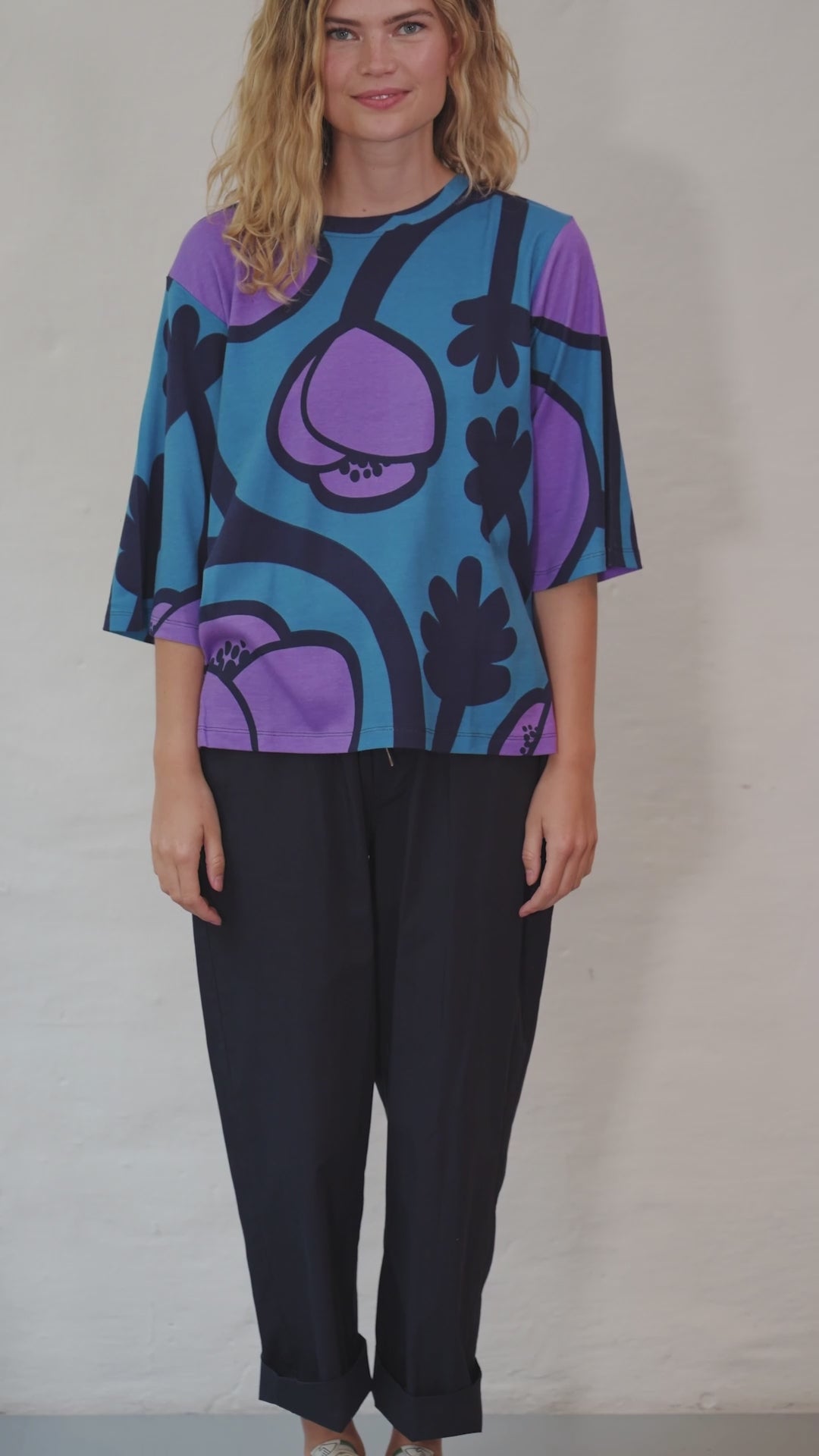 Daneglad Interlock Tee Faded Blue POPPY