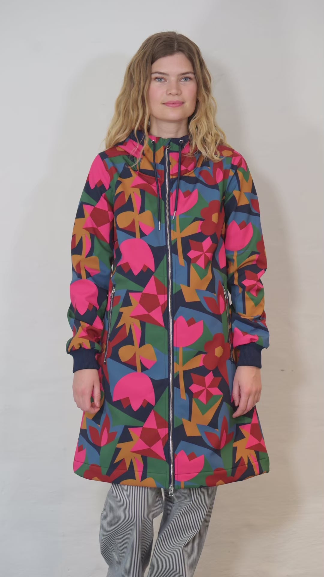 Danejane Softshell Dark Navy/Soft Cherry GEOFLEUR