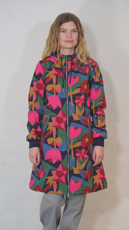 Danejane Softshell Dark Navy/Soft Cherry GEOFLEUR