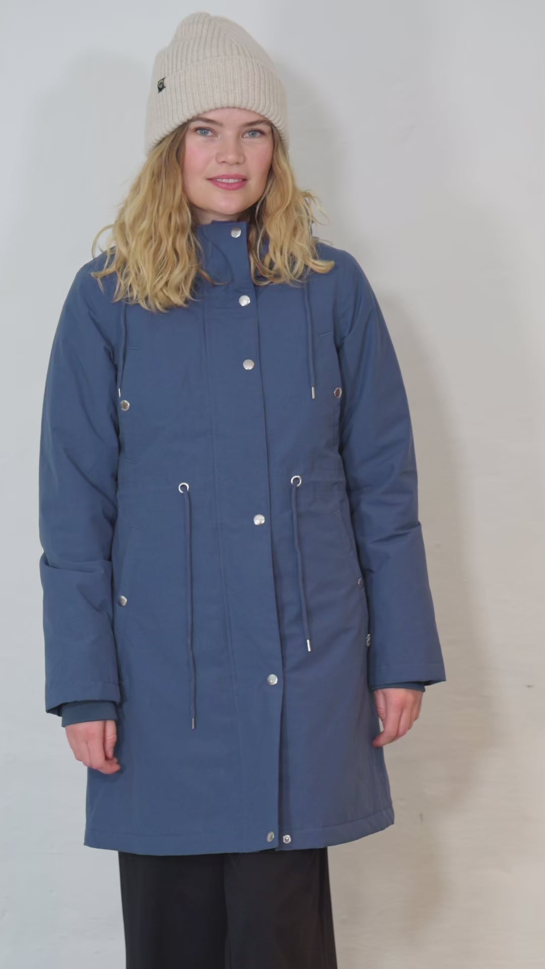 Danenora Winter Parka Dark Grey Blue