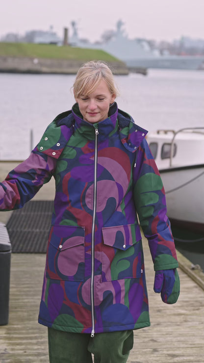 Daneturell Winter Coat Grey Plum TROPS