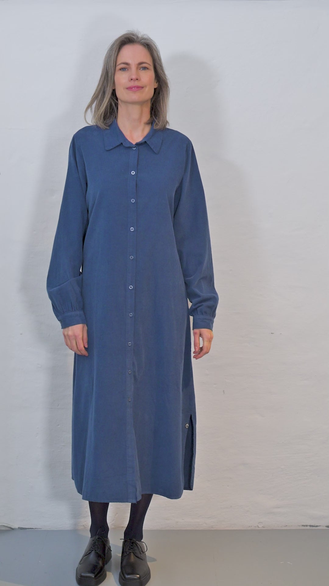 Danepippi Cord Dress Deep Blue