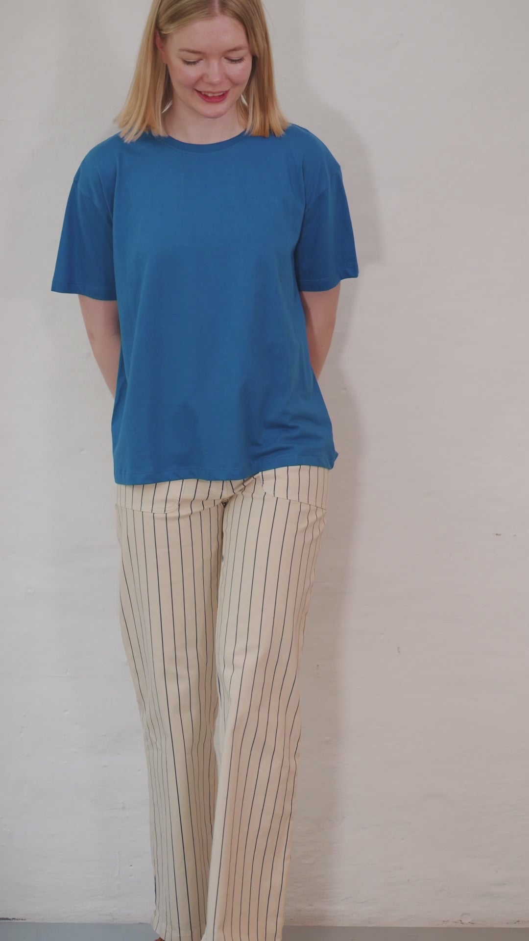 Danebasic Boxy Tee Warm Blue