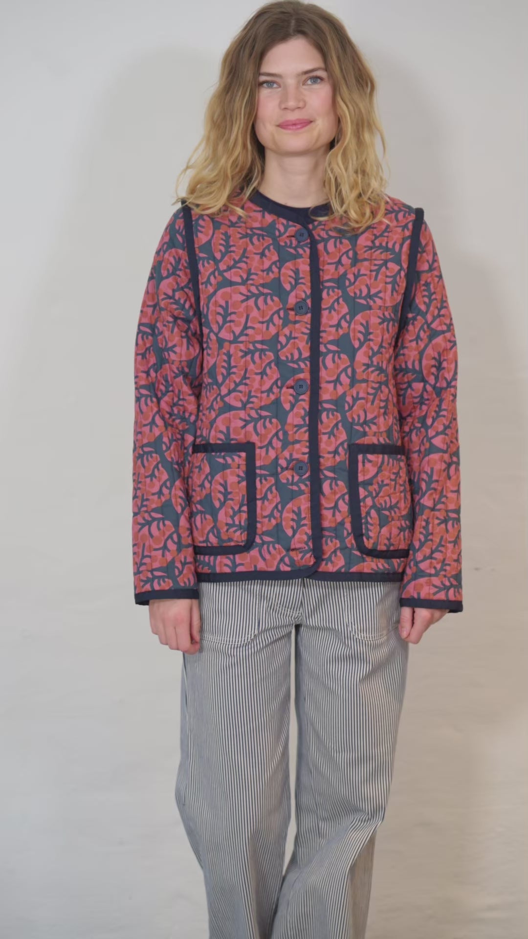 Danelocomotive Quilt Jacket Berry Compote MACRO MICRO