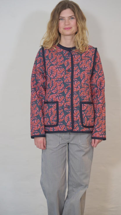 Danelocomotive Quilt Jacket Berry Compote MACRO MICRO