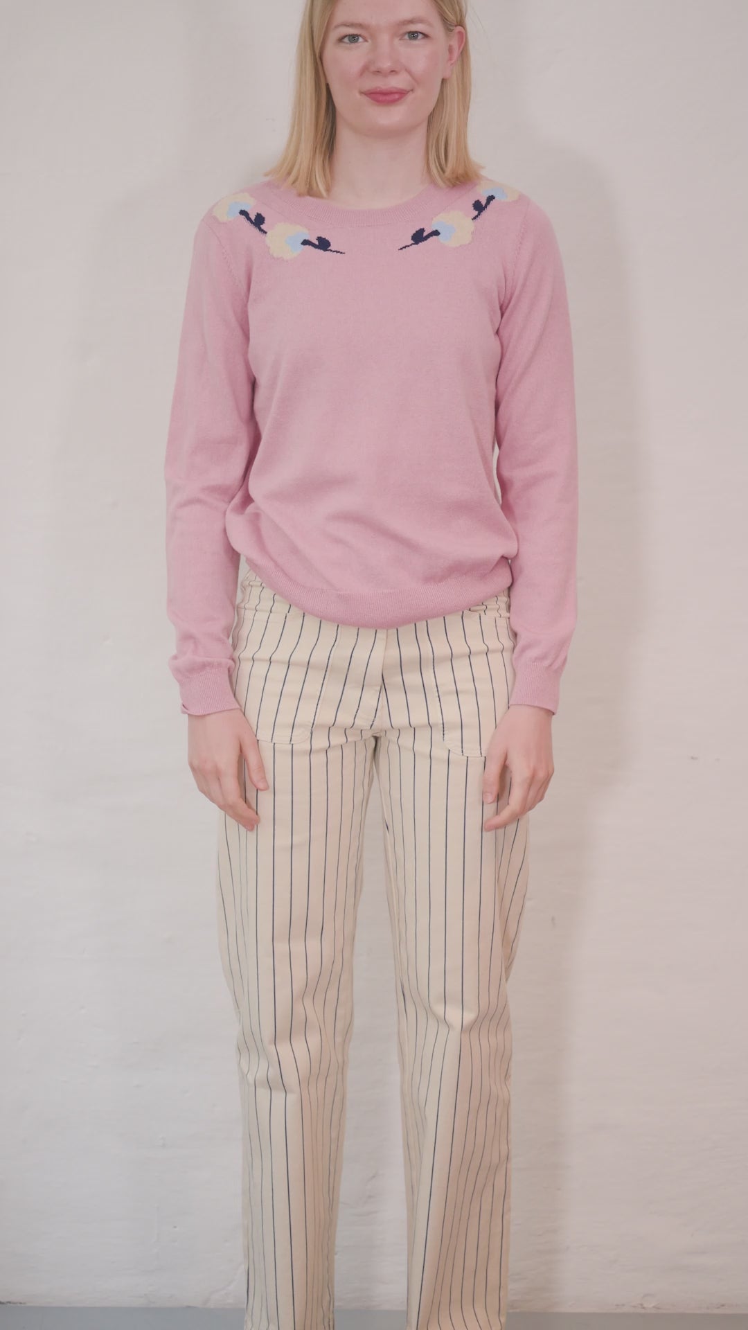 Danevibe Wool-Mix Sweater Cold Rose