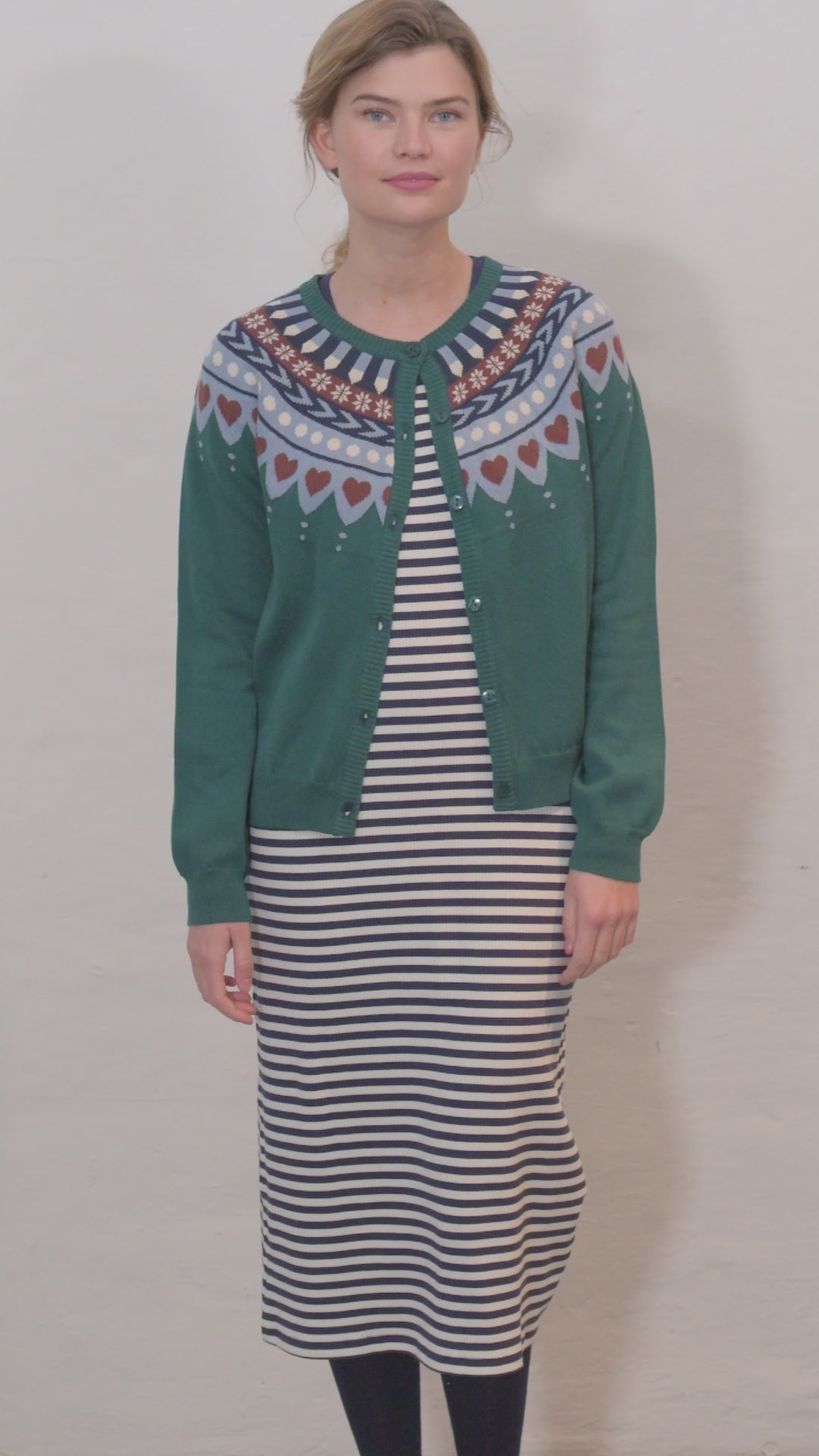 Danesweetheart Cotton Cardigan Dk Slate