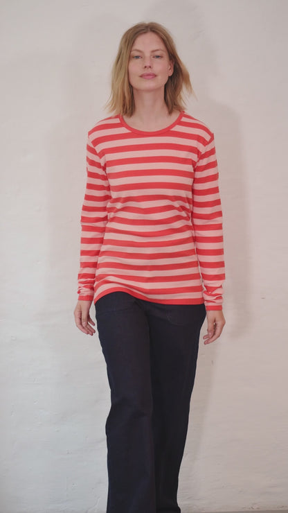 ESS - Danepartner LS Bright Red/Powder