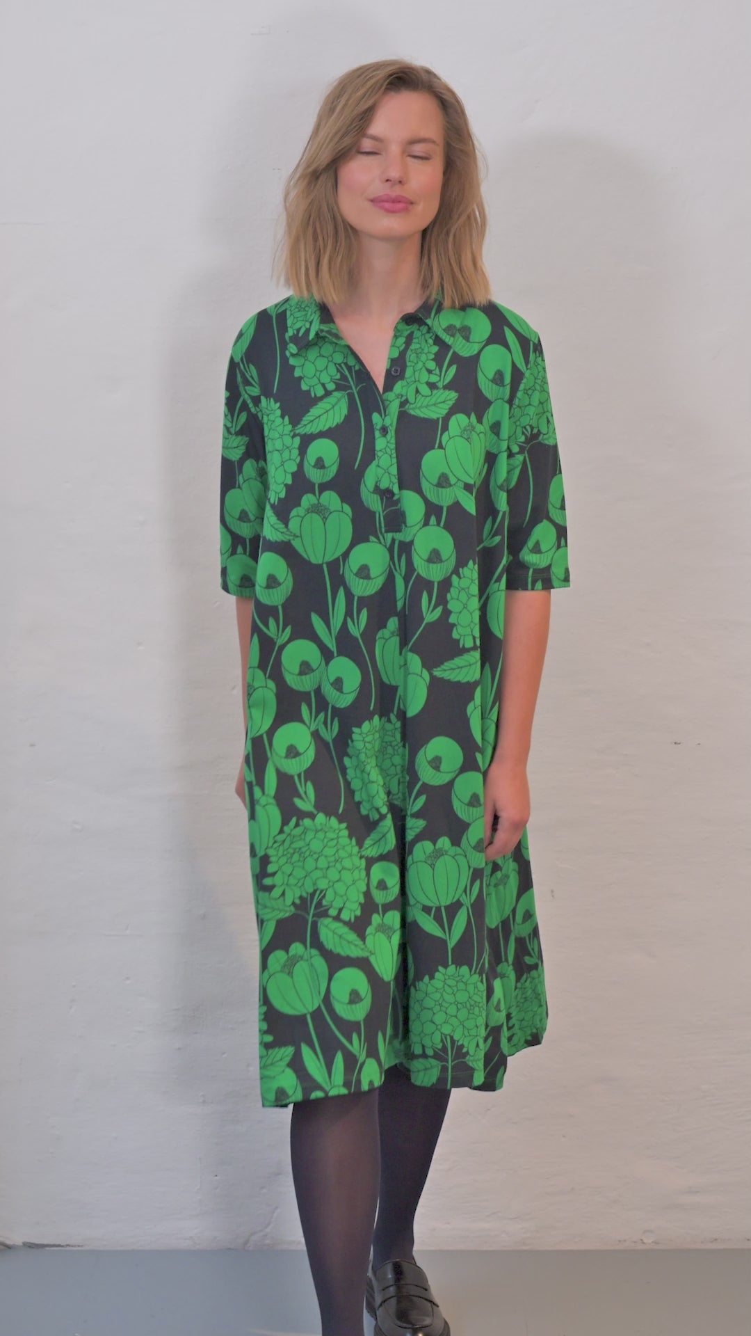 Dananemone Modal Dress Dark Navy HORTENSIA