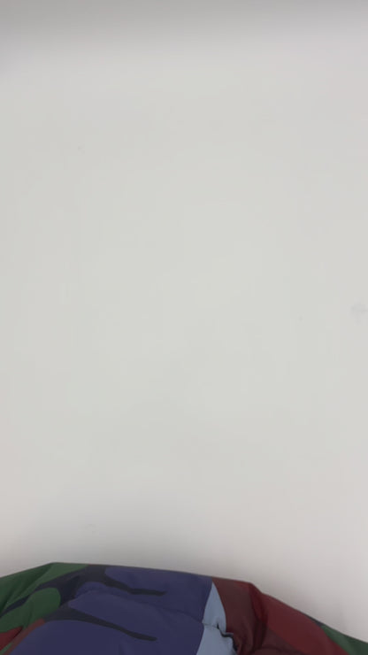 Daneget Down Winter Coat AOP Blue Purple TROPS