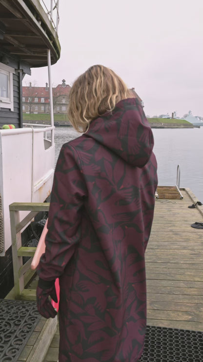Danekarla Softshell Black/Dark Wine BIRDIEUP