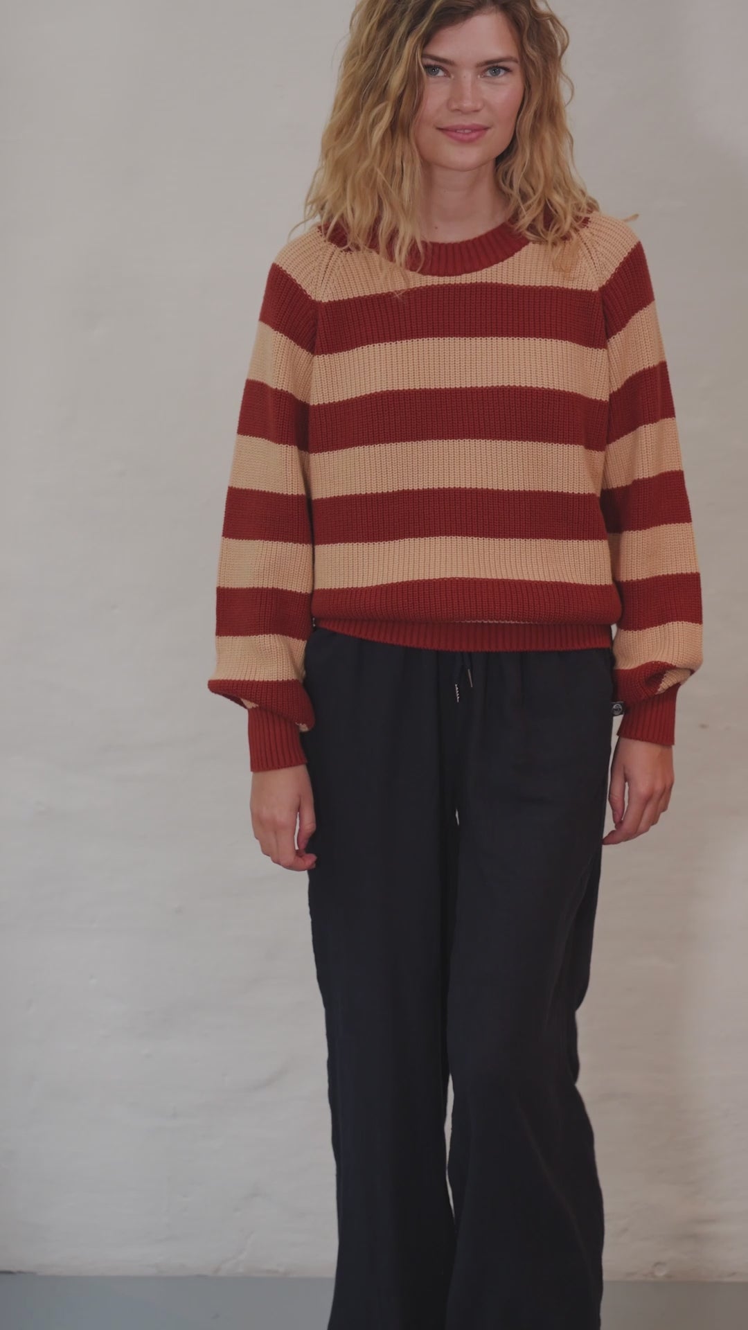 Danejumbo Cotton Rib Sweater Chili/Nougat