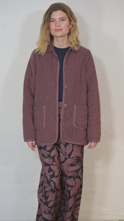 Danehighland Cord Overshirt Grey Plum