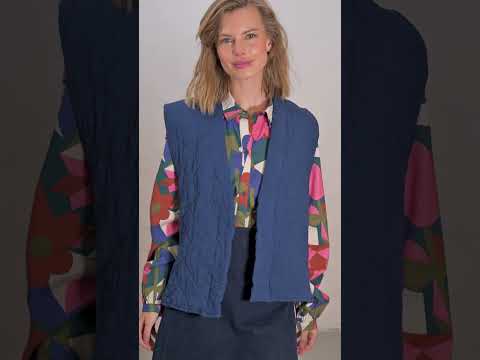 Danevibeke Quilt Vest Deep Blue